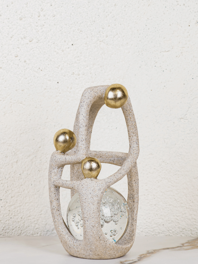 Family Circle With Crystal Ball Decoration - 26CM