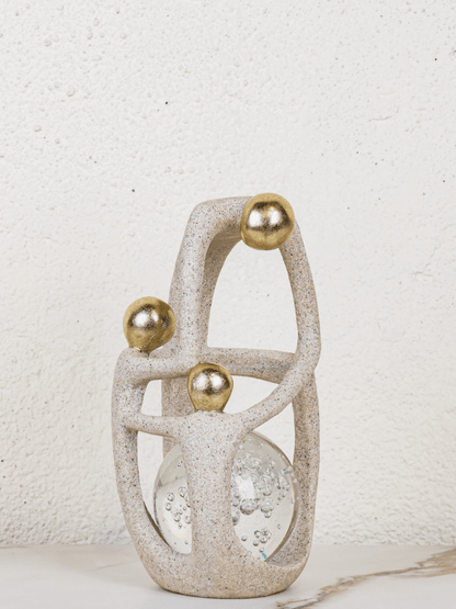 Family Circle With Crystal Ball Decoration - 26CM
