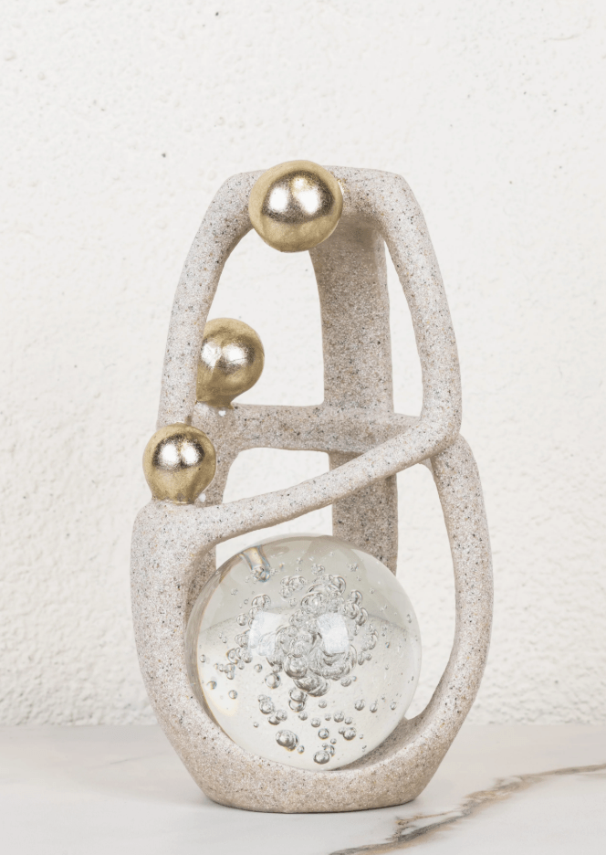Family Circle With Crystal Ball Decoration - 31.5 Cm