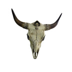 Faux Bone OX Skull Wall Hanging