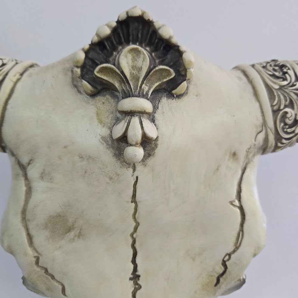 Faux Bone OX Skull Wall Hanging