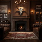 Faux Bone OX Skull Wall Hanging