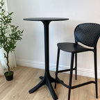 Faz Outdoor Bar Leaner - Black - 110cm