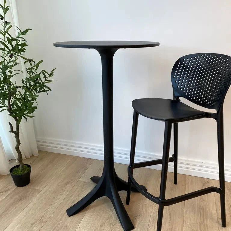 Faz Outdoor Bar Leaner - Black - 110cm