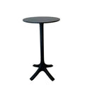 Faz Outdoor Bar Leaner - Black - 110cm