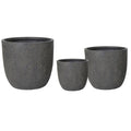 Indiana Clayfibre Pot Pebble-Set of 3