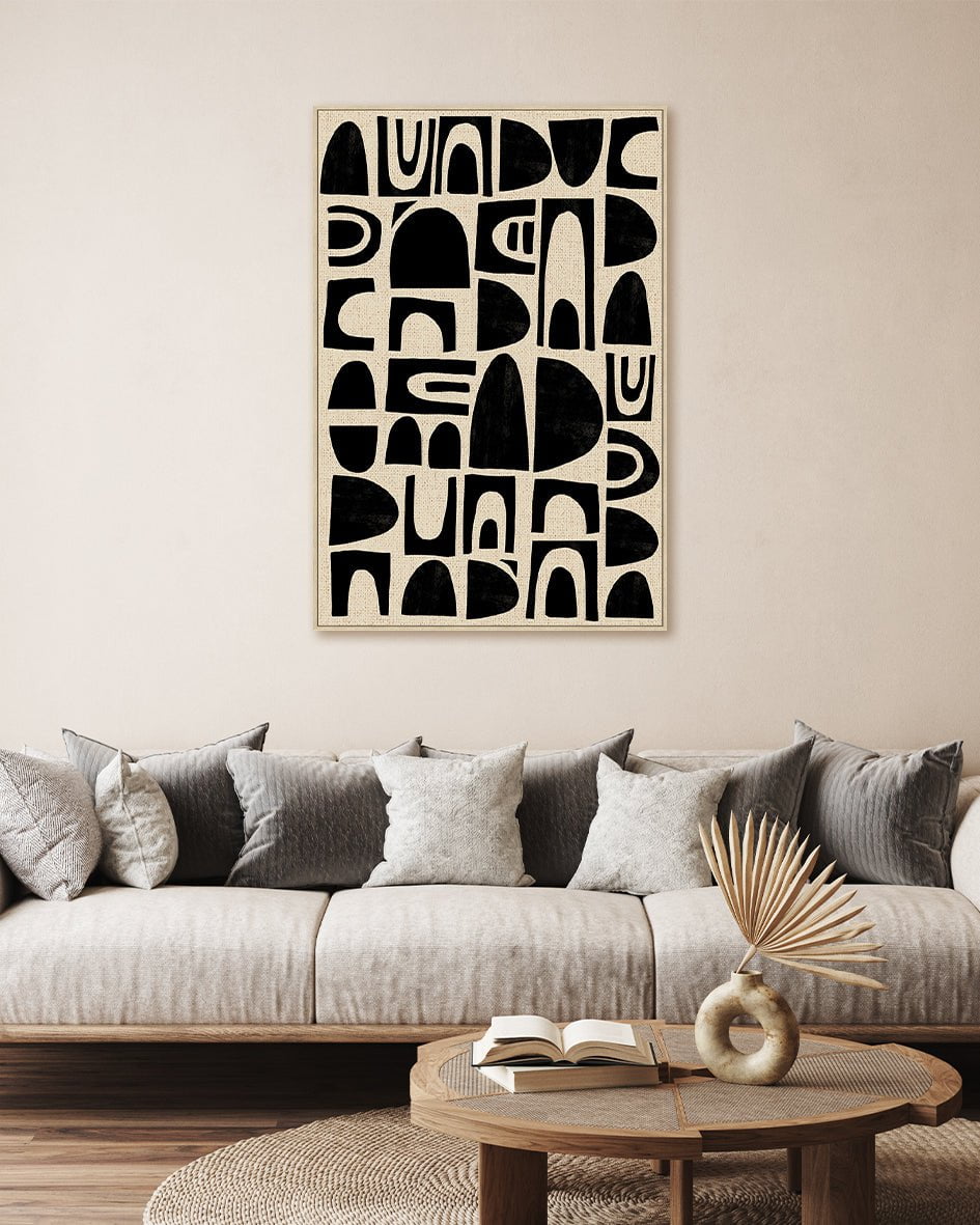 Fragmented Canvas Hand Painted Wall Art