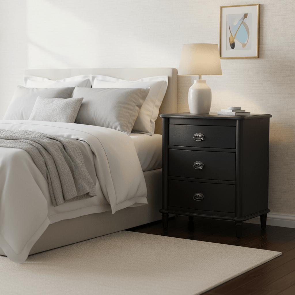 French Bedside 3 Drawer
