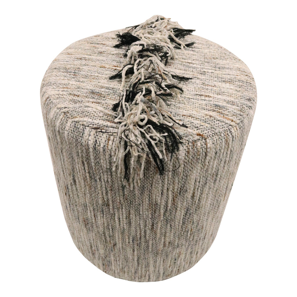 Fringe Stool - Stone