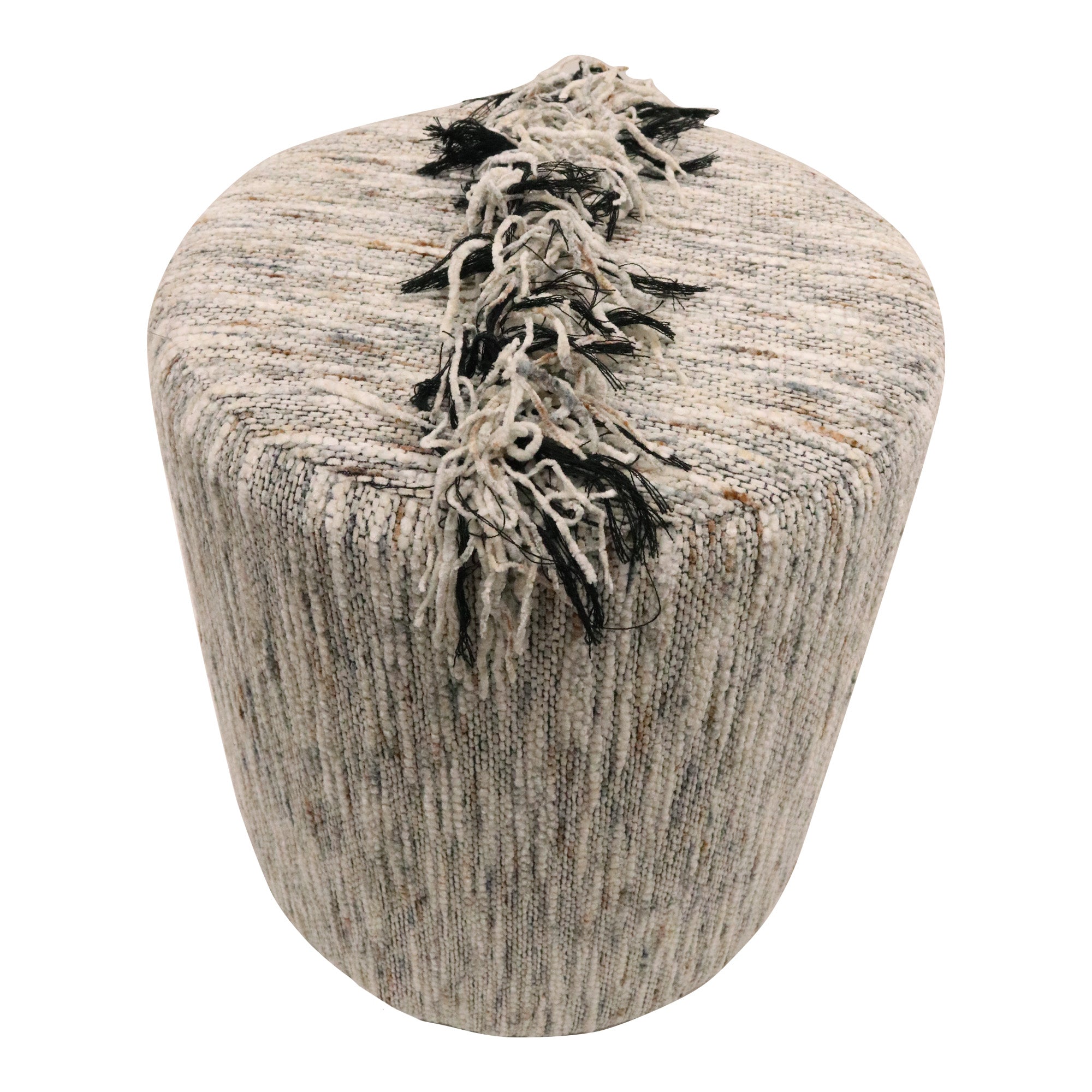 Fringe Stool - Stone