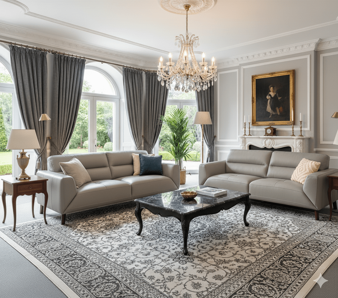 Georgia Leather Lounge Suite - 3+2 Seater