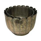 Gold Metal Planters Set/2