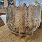 Gold Metal Planters Set/2