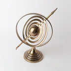 Grand Antique Brass Armillary Sphere with Arrow (44cm) at Online8 Furniture Auckland NZ