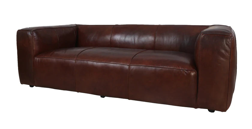 Gatsby 3 Seater Aged Leather Sofa