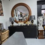 Lombardia Large Framed Round Wall Mirror - 1520mm