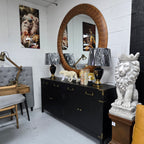 Lombardia Large Framed Round Wall Mirror - 1520mm
