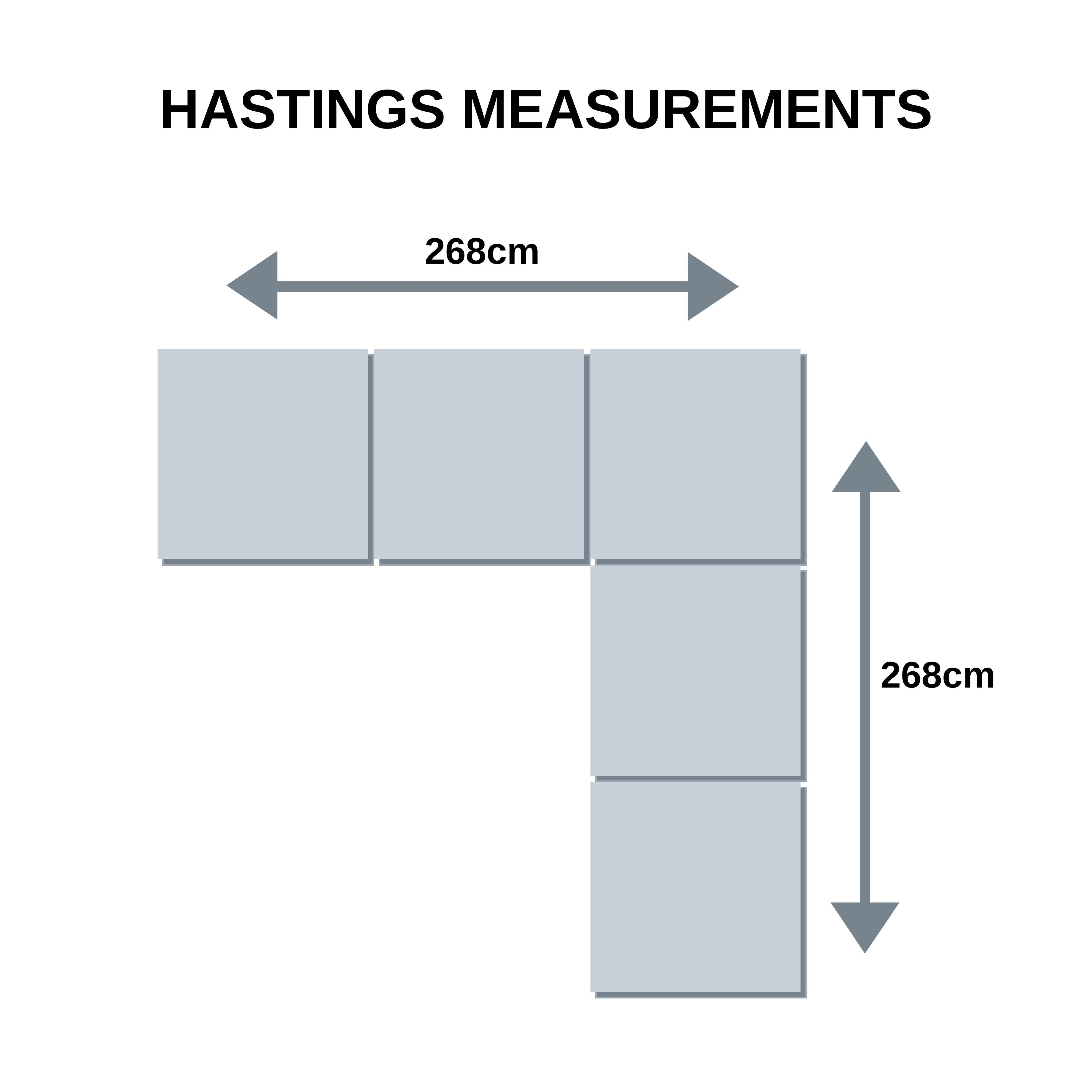 Hastings Corner Modular Sofa - Light Grey