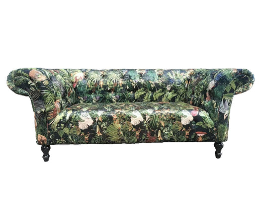 Hereford Chesterfield 2 Seat Sofa - Forest Green