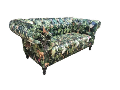 Hereford Chesterfield 2 Seat Sofa - Forest Green