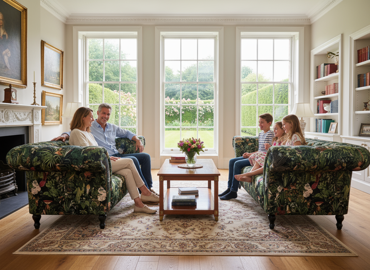 Hereford Chesterfield 2 Seat Sofa - Forest Green