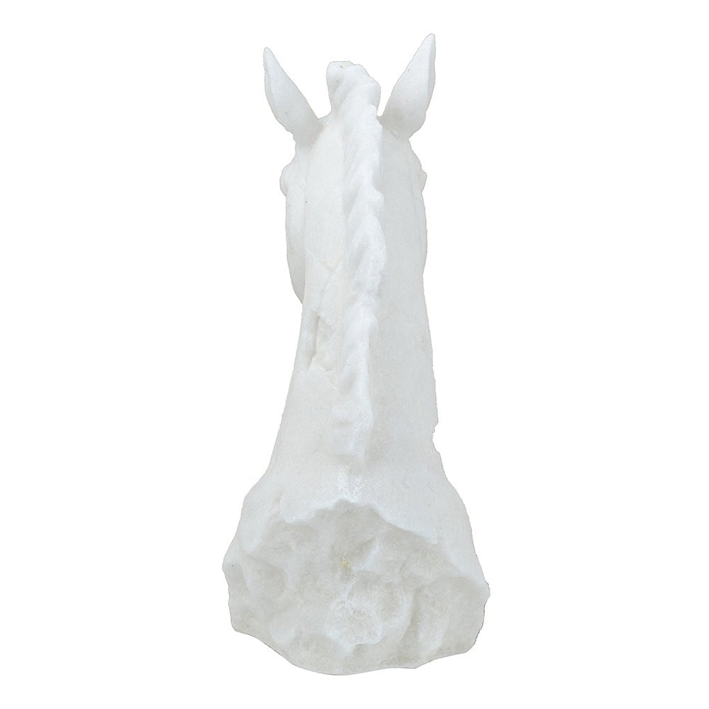 Horse Head Sculpture - White