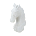 Horse Head Sculpture - White