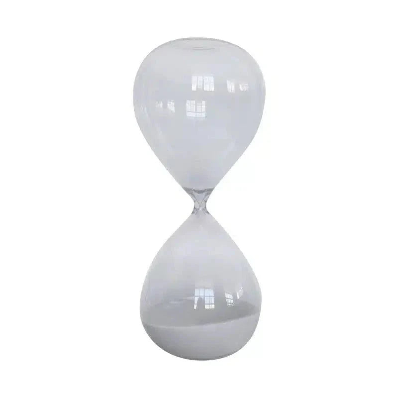 Hourglass Large - Clear / White
