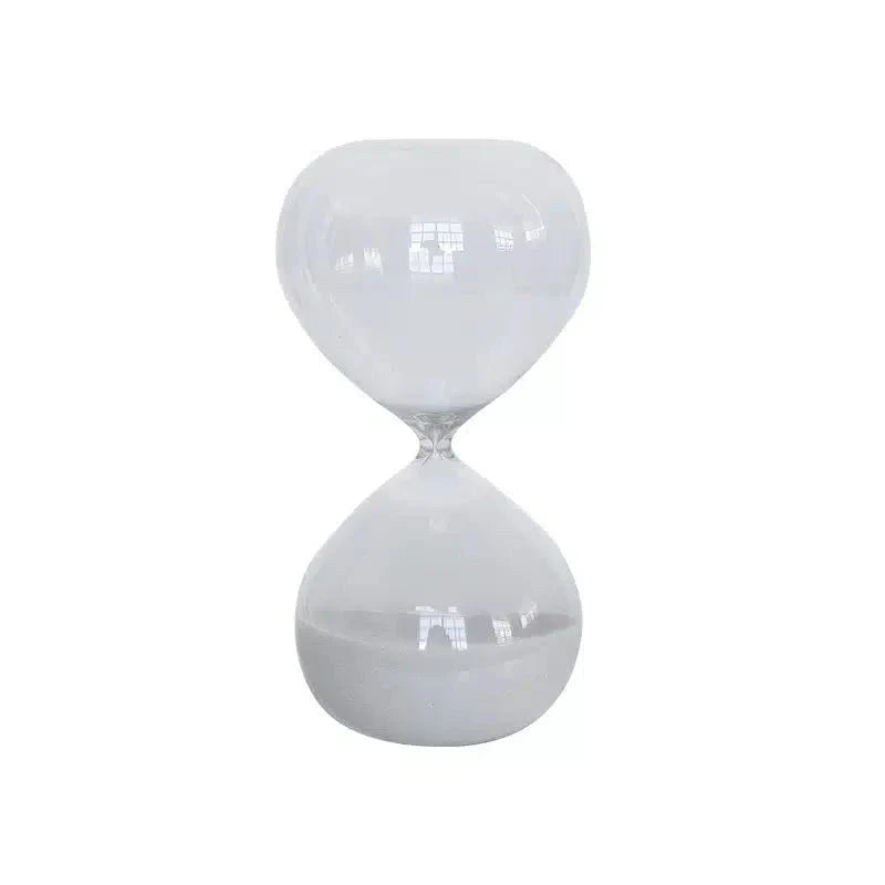 Hourglass Small - Clear / White