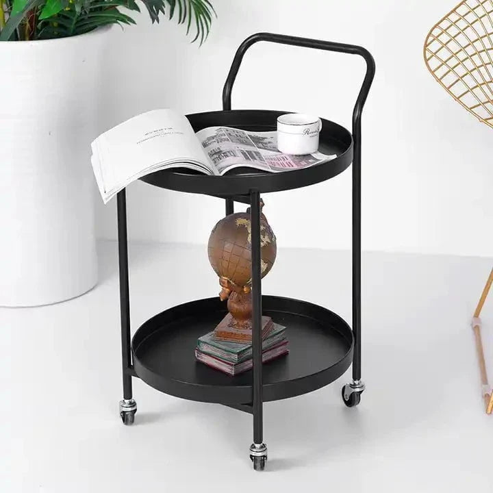 Hugo Round Bar Cart | Drinks Trolley