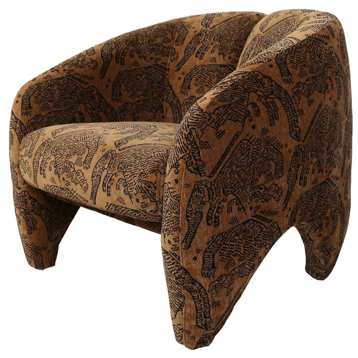 Huntress Armchair with Ottoman