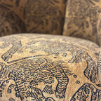 Huntress Armchair with Ottoman