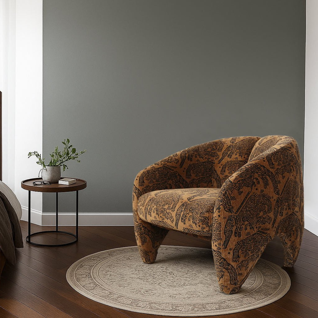 Huntress Armchair with Ottoman