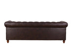 Huskins Chesterfield 3 Seater Sofa - Dark Brown