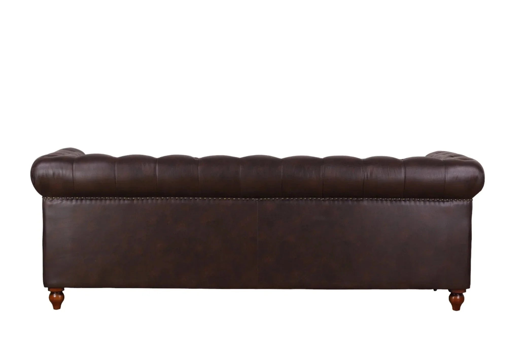Huskins Chesterfield 3 Seater Sofa - Dark Brown