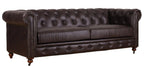 Huskins Chesterfield 3 Seater Sofa - Dark Brown