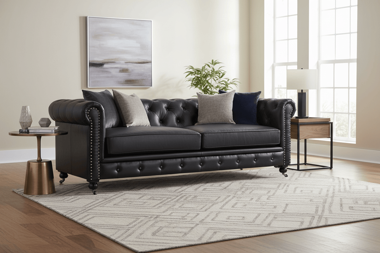 Huskins Chesterfield 3 Seater Sofa