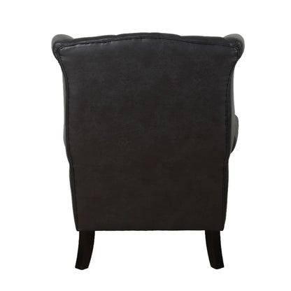 Huskins Large Wingback Chair with Ottoman