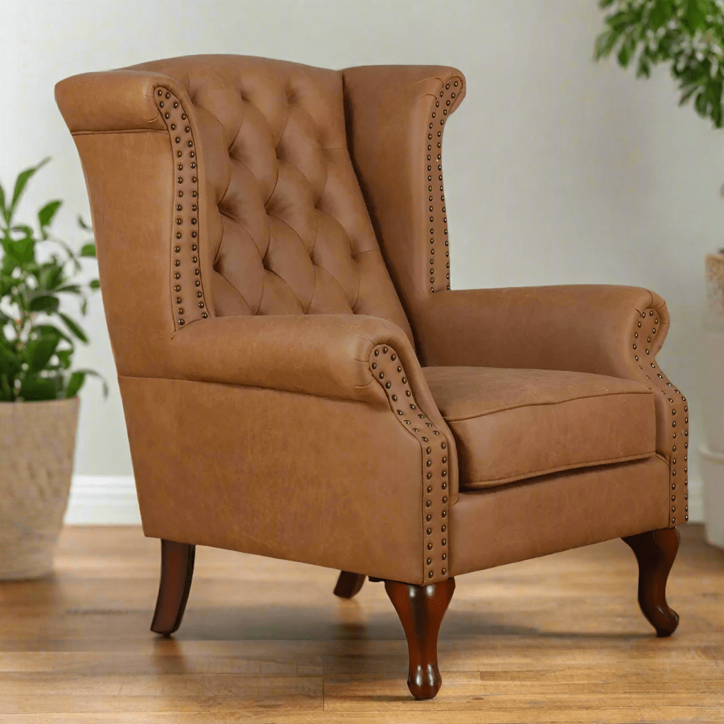 Huskins Chesterfield Large Wingback Armchair