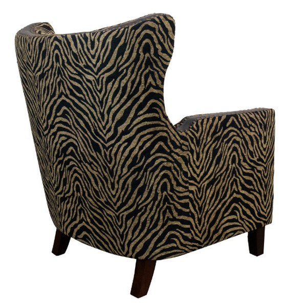 Instinct Wingback Armchair with Brass Studs