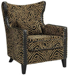Instinct Wingback Armchair with Brass Studs