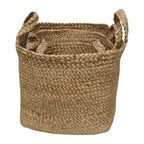 Jute Basket set/3 Square Natural
