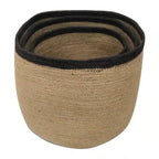 Jute set/3 Patil Baskets - Natural