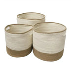 Jute Storage set/3 Basket Door Handle