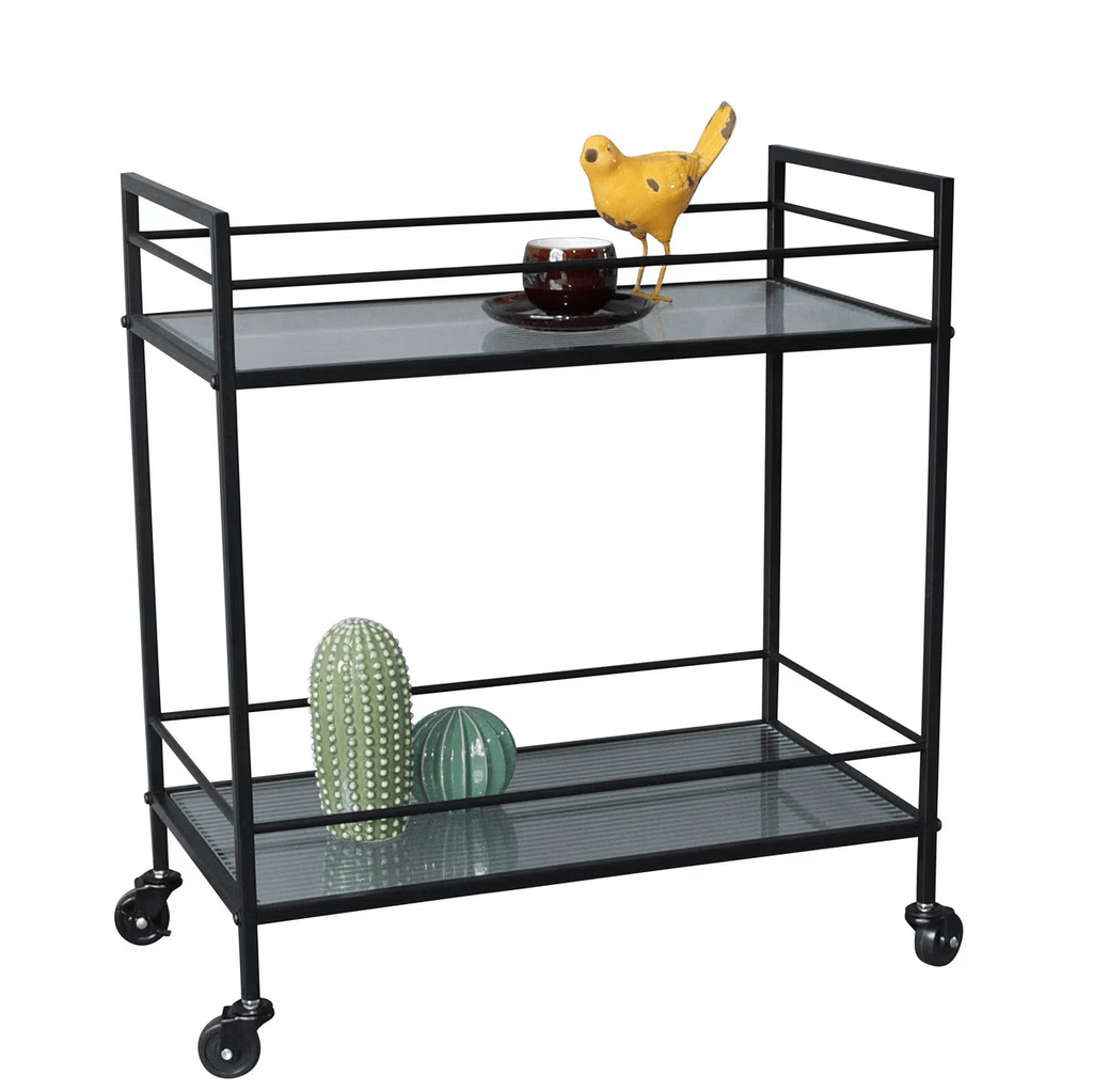 Kailman Metal Bar Cart - Black