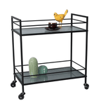 Kailman Metal Bar Cart - Black