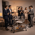 Kailman Metal Bar Cart - Black