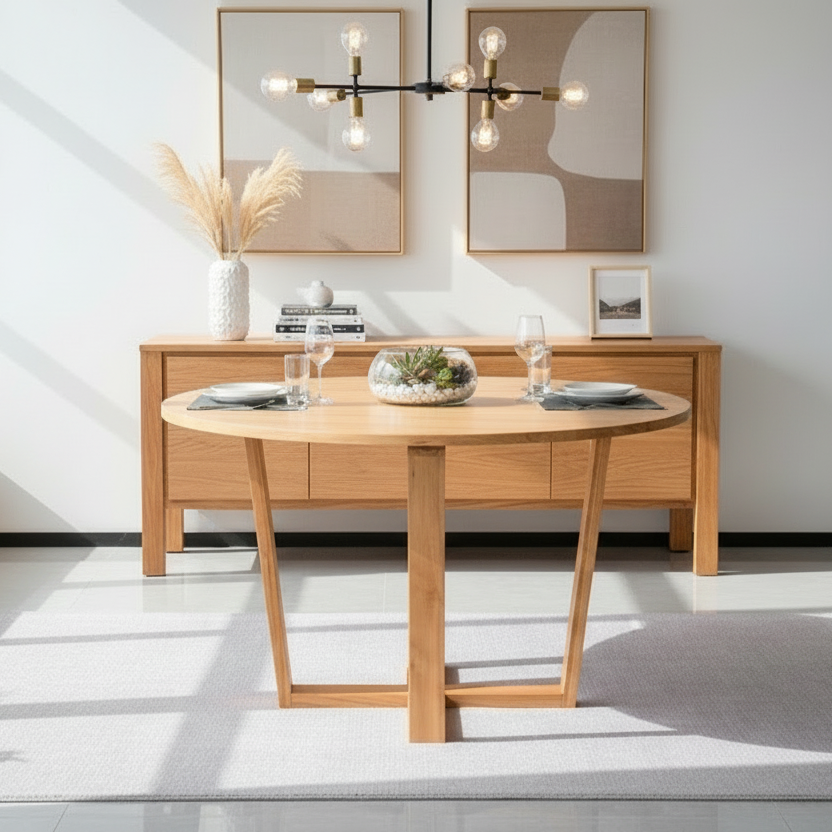 Kansas Round Dining Table-1300mm