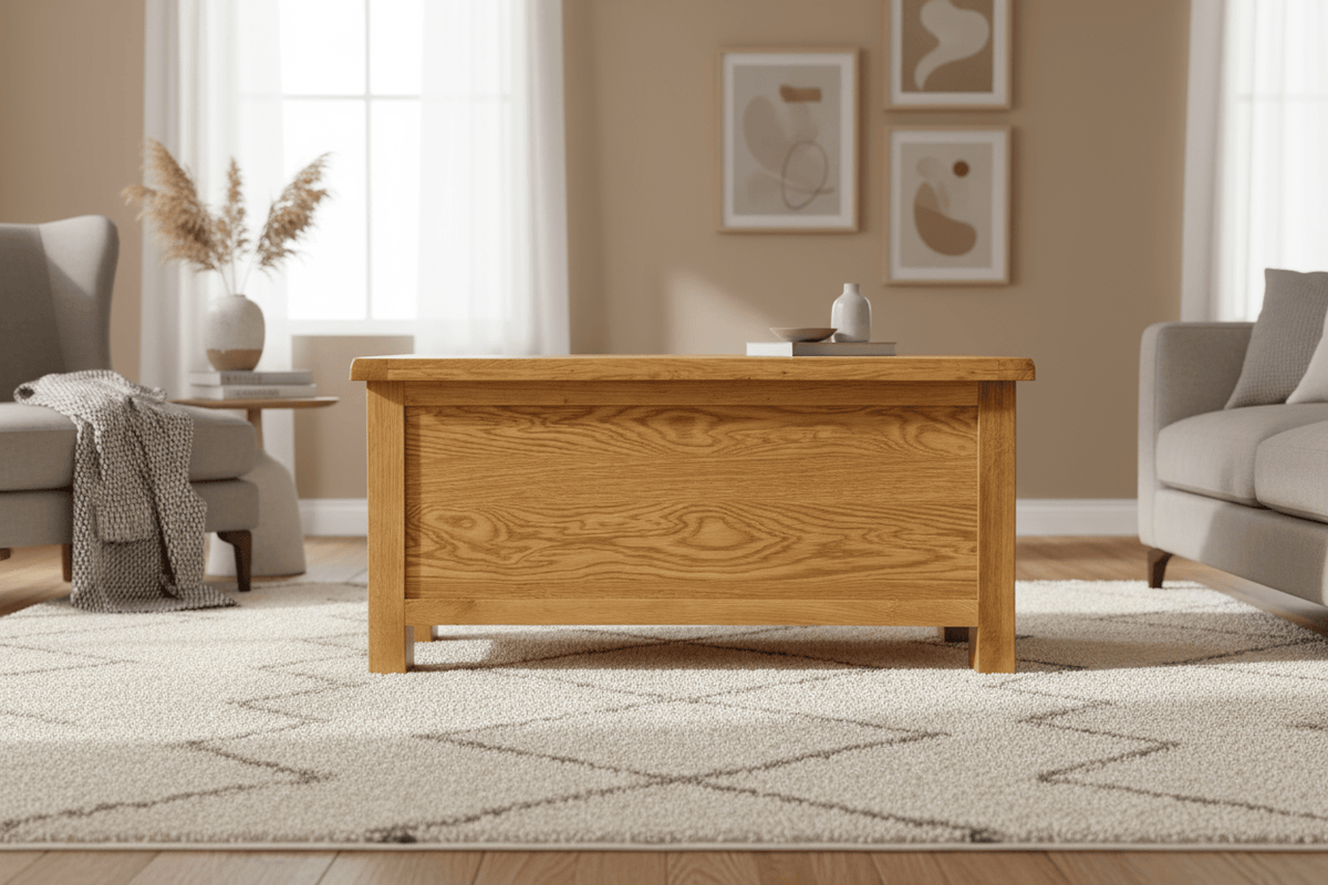 Kensington Oak Blanket Box