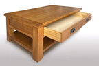 Kensington Oak Coffee Table with One Drawer